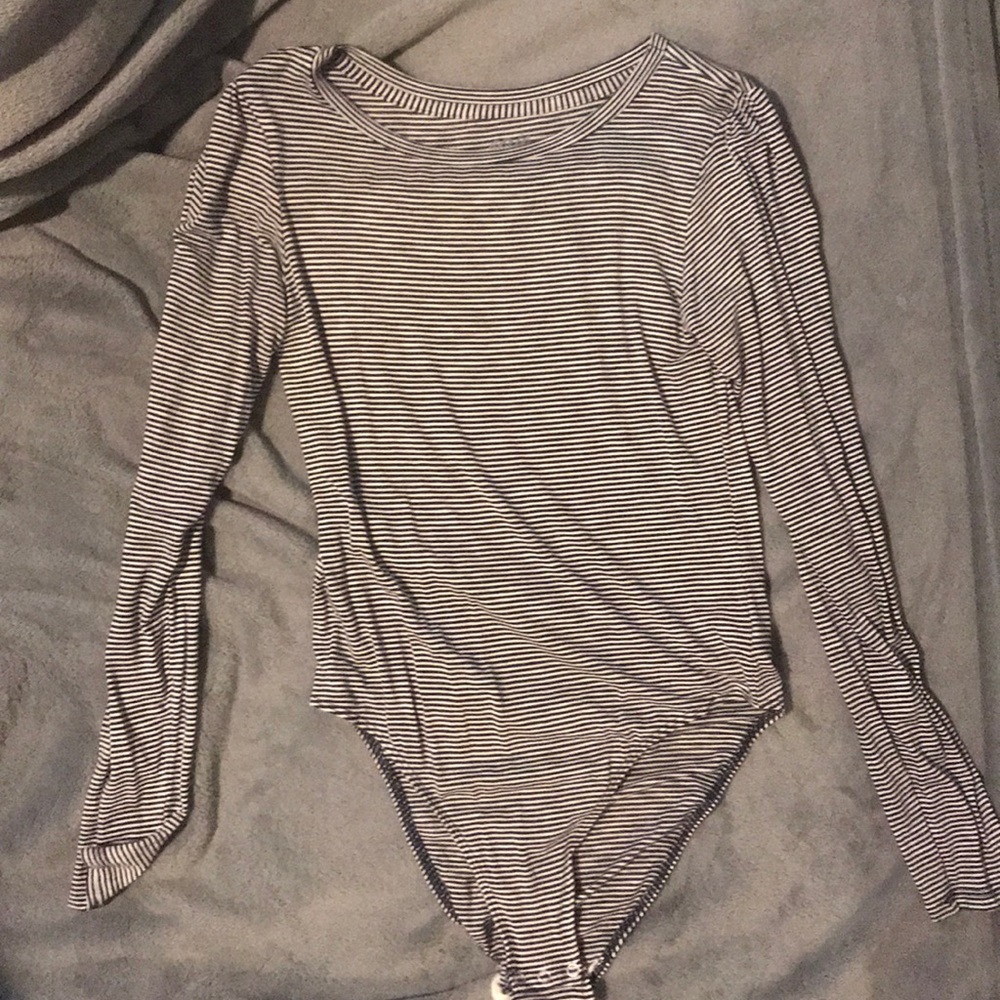 American Eagle Stripes Bodysuit